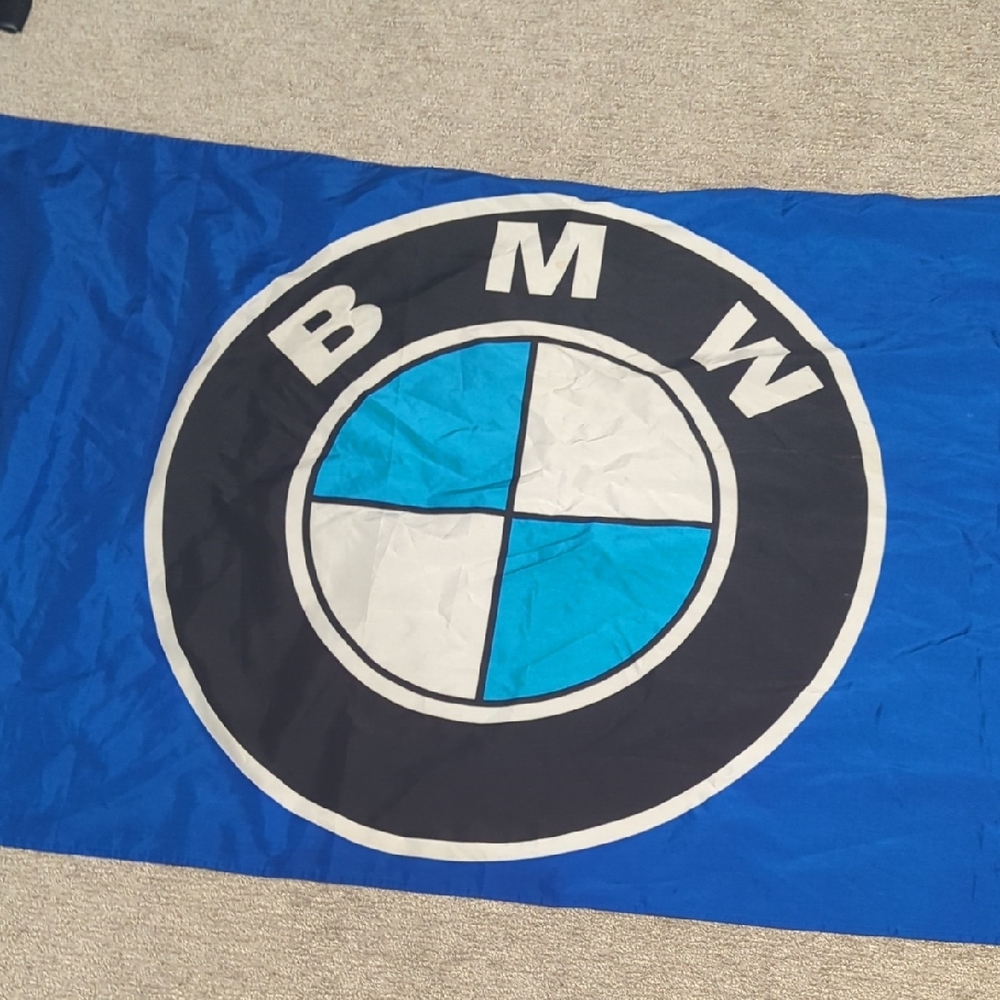 BMW Emblem Blue and White Banner